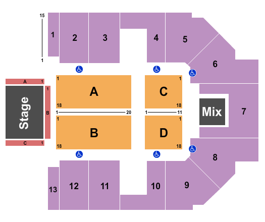 Hard Rock Event Center At The Seminole Hard Rock Hotel & Casino NKOTB Seating Chart