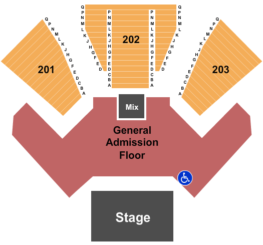 Seminole Hard Rock Tampa Event Center Endstage GA Floor Seating Chart