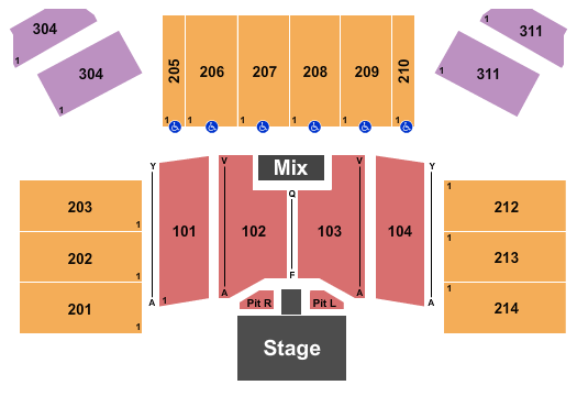 Hard Rock Live At Etess Arena Pentatonix Seating Chart