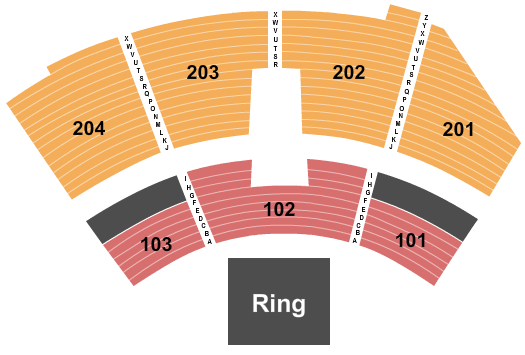 Rocksino Venue Seating Chart