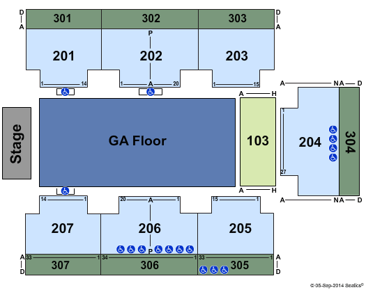 Hard Rock Live At The Seminole Hard Rock Hotel & Casino - Hollywood End Stage GA Seating Chart