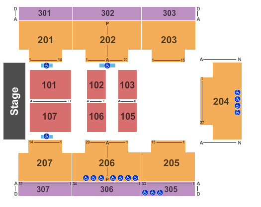 Hard Rock Live At The Seminole Hard Rock Hotel & Casino - Hollywood Endstage Half House Seating Chart