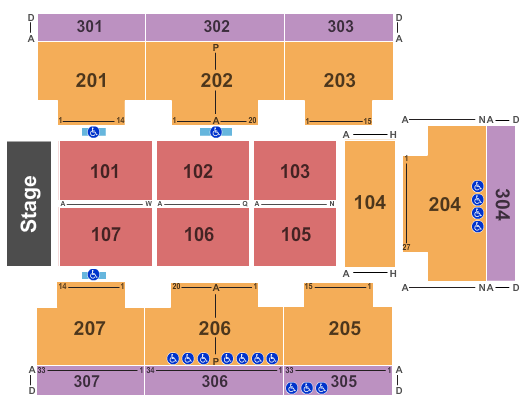 Hard Rock Live At The Seminole Hard Rock Hotel & Casino - Hollywood End Stage Seating Chart