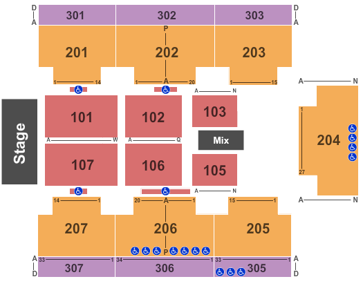 Hard Rock Live At The Seminole Hard Rock Hotel & Casino - Hollywood End Stage 2 Seating Chart