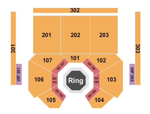 Hard Rock Live - Sacramento MMA Seating Chart