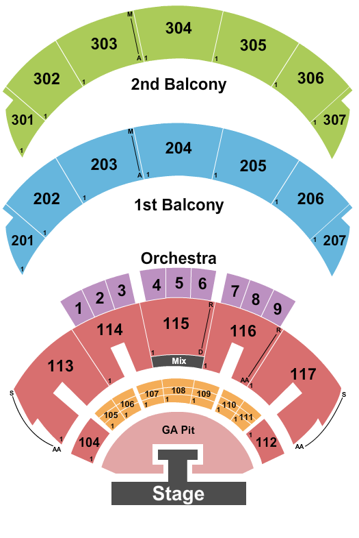 Hard Rock Live At The Seminole Hard Rock Hotel & Casino - Hollywood Endstage Pit w/ Catwalk Seating Chart