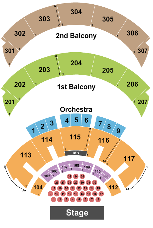 seating chart for Hard Rock Live At The Seminole Hard Rock Hotel & Casino - Hollywood - Endstage Tables-2 - eventticketscenter.com