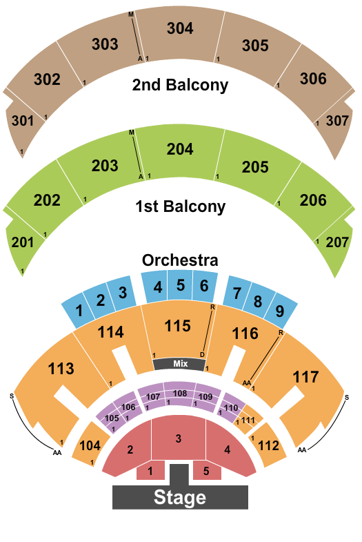 Hard Rock Live At The Seminole Hard Rock Hotel & Casino - Hollywood Endstage Thrust Flr 1-5 Seating Chart