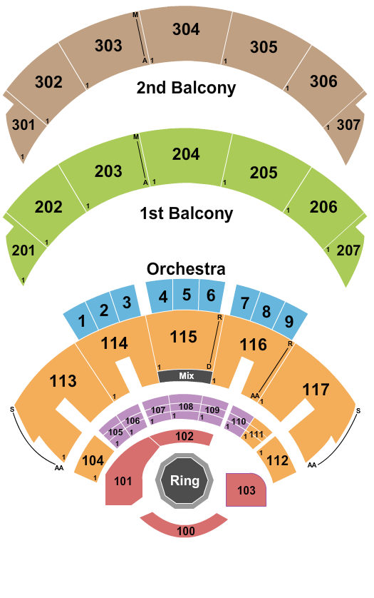 Hard Rock Live At The Seminole Hard Rock Hotel & Casino - Hollywood MMA 3 Seating Chart