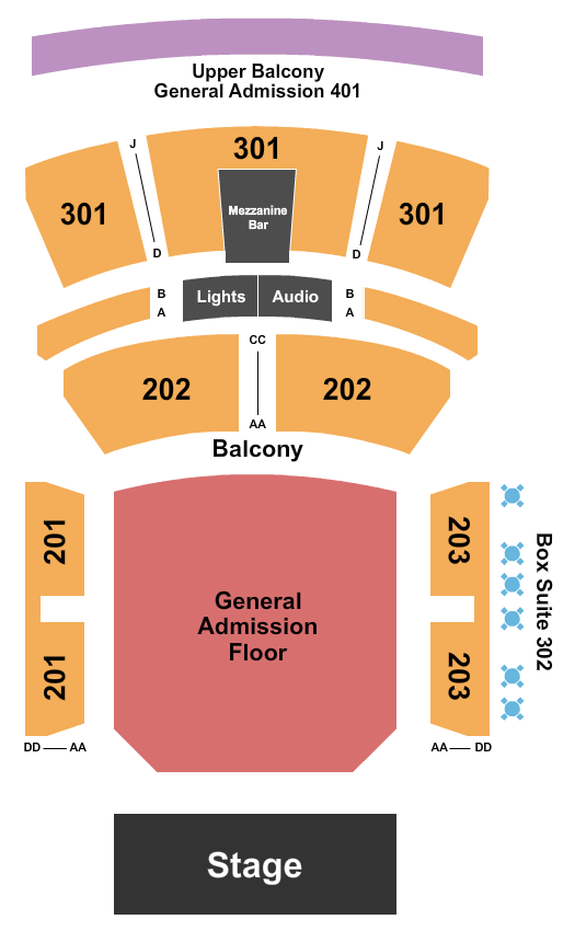 Hard Rock Live - Mississippi Endstage GA Flr 3 Seating Chart