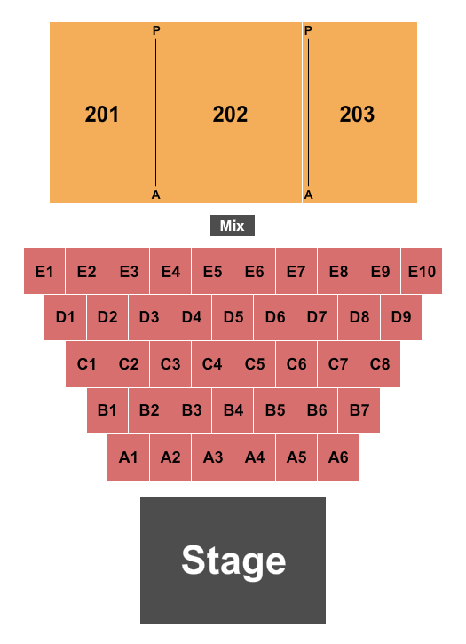 Hard Rock Live Northern Indiana Endstage Tables 2 Seating Chart