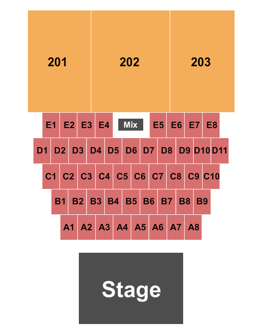 Hard Rock Live Northern Indiana Endstage Tables Seating Chart