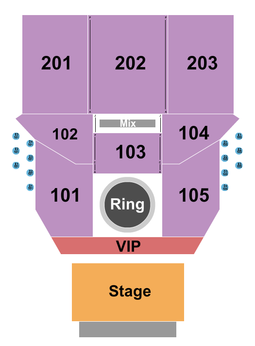 Hard Rock Live Northern Indiana MMA Seating Chart