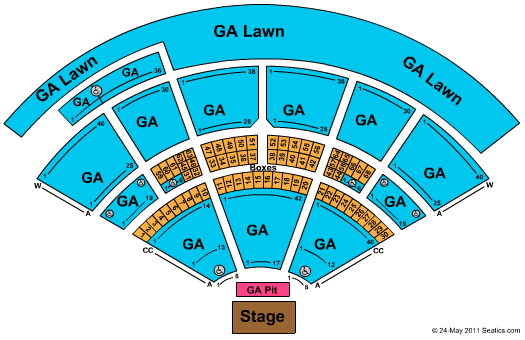 Isleta Amphitheater General Admission Seating Chart