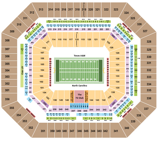 Hard Rock Stadium 2019 Orange Bowl Seating Chart