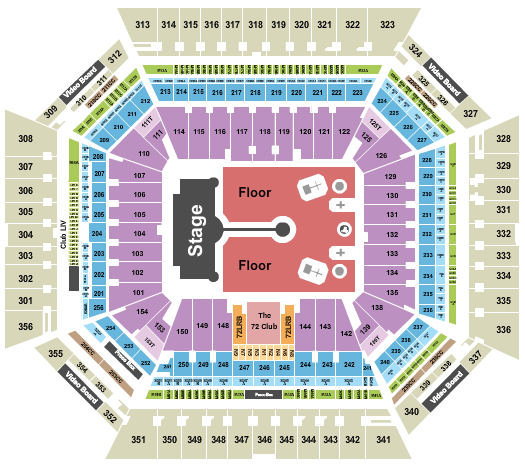 Hard Rock Stadium Coldplay Seating Chart