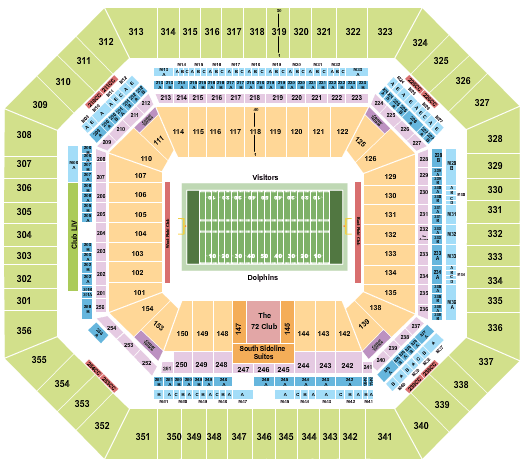 2020 Miami Dolphins Season Tickets Includes Tickets To All Regular Season Home Games Hard Rock Stadium Miami Gardens FL