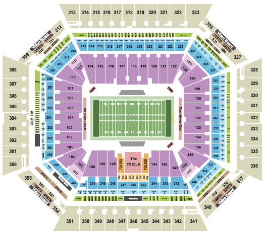 Hard Rock Stadium Football - National Champ Seating Chart