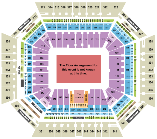 Hard Rock Stadium Generic Floor Seating Chart