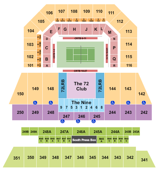 Hard Rock Stadium Tennis - Miami Open 2020 Seating Chart