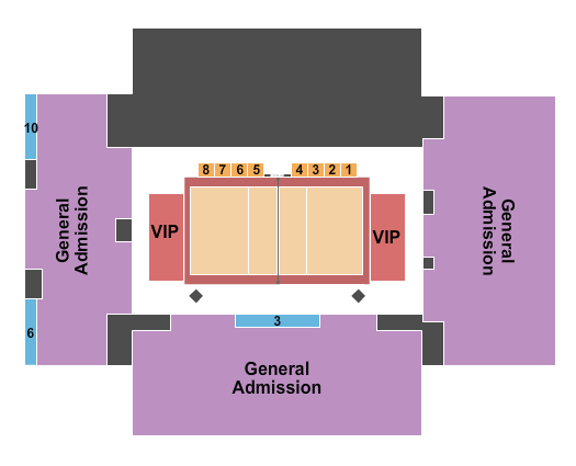 Hard Rock Tennis Center at Hard Rock Stadium AVP Volleyball Seating Chart