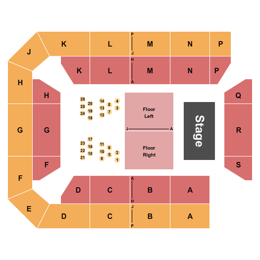 Harford Community College - APGFCU Arena Concert Seating Chart