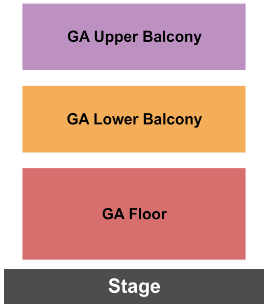 Hargray Capitol Theatre GA Floor/Low & Up GA Balc Seating Chart