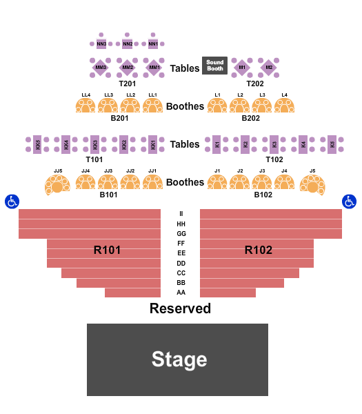 Harrahs Laughlin Fiesta Showroom Showroom 2 Seating Chart