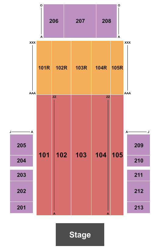 Rio Vista Outdoor Amphitheater at Harrah's Laughlin Next Event Seating Chart