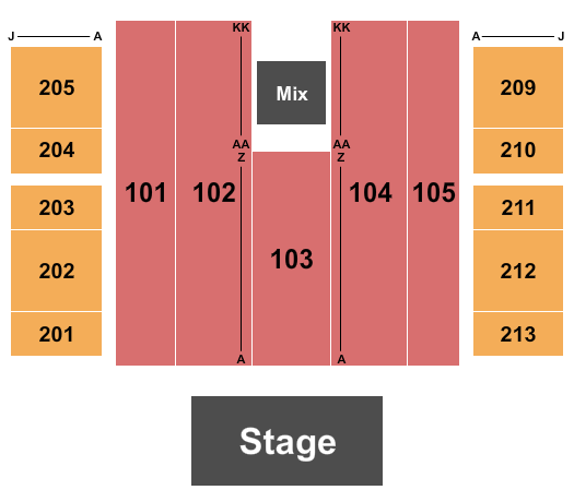 Rio Vista Outdoor Amphitheater at Harrah's Laughlin Seating Chart