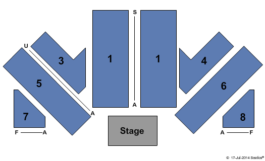 Harrah's Reno Convention Center End Stage Seating Chart
