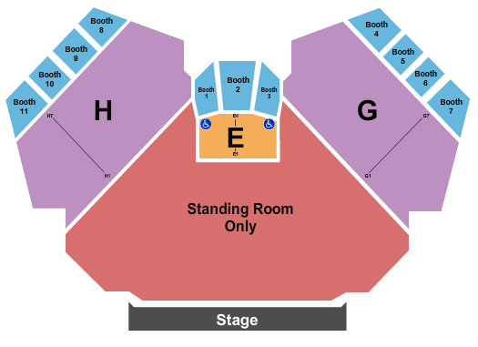 Harrahs South Shore Showroom General Admission Seating Chart