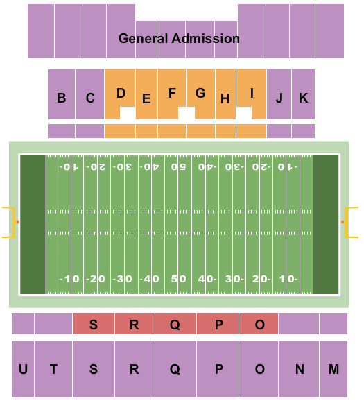 Harry Turpin Stadium Football Seating Chart
