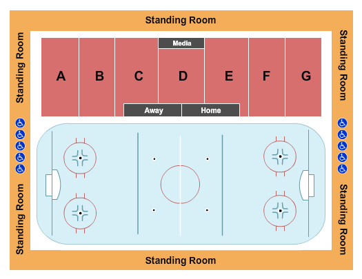 Hart Recreation Center Hockey Seating Chart