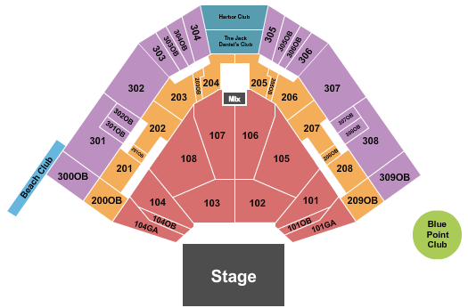 Hartford HealthCare Amphitheater Seating Chart