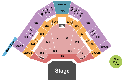 Hartford HealthCare Amphitheater Endstage Pit 4 Seating Chart