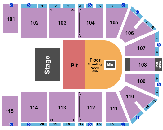 Park City Arena Cole Swindell Seating Chart