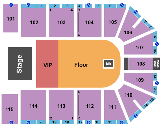 Hartman Arena DaBaby Seating Chart