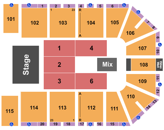 Park City Arena Endstage 6 Seating Chart