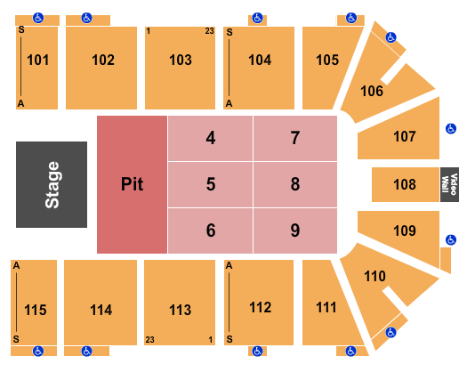 Hartman Arena Endstage Pit Seating Chart