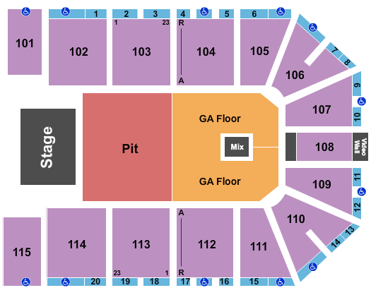 Hartman Arena seating chart event tickets center