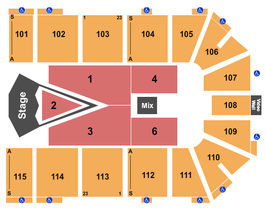 Park City Arena For King and Country Seating Chart