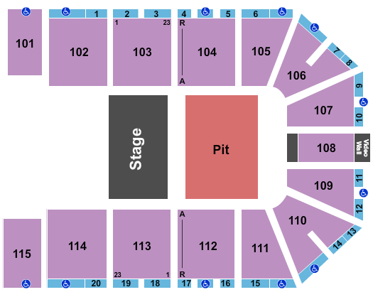 Park City Arena Half House Pit Seating Chart