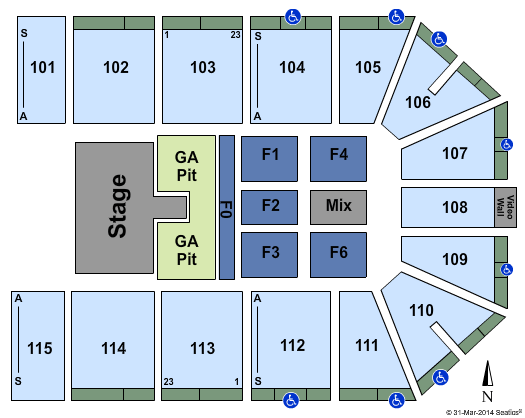 Park City Arena Jake Owen Seating Chart