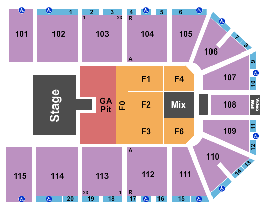 Park City Arena Justin Moore Seating Chart