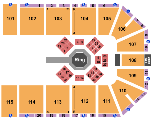 Park City Arena Legacy Fighting Seating Chart