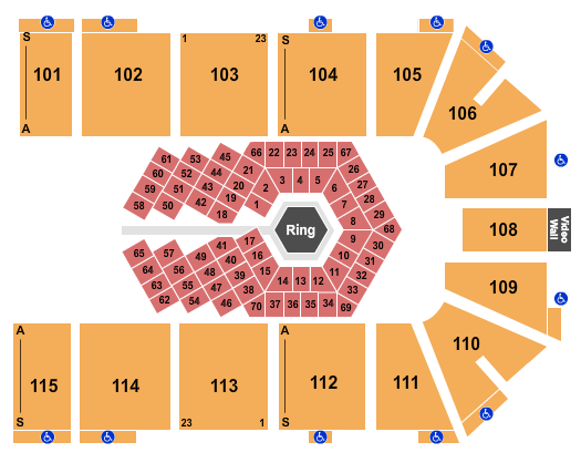 Park City Arena MMA Seating Chart