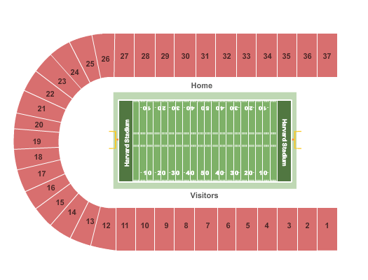 Harvard Stadium Football Seating Chart