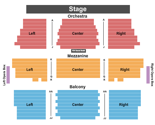 Hastings Performing Arts Center End Stage Seating Chart
