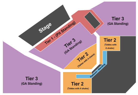 Haute Spot Endstage-2 Seating Chart